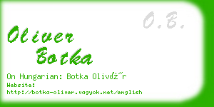 oliver botka business card